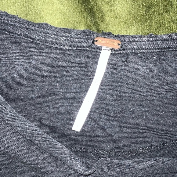 Free People Celine Oversized Tee with Sequin Sleeves - Picture 7 of 7